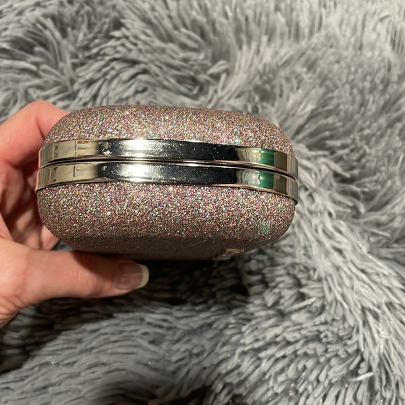Victorias Secret pink and silver glitter clutch - Picture 8 of 11